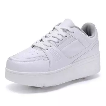 Обувь для школьников Runaway, детские четырехколесные роликовые коньки, мужские и женские, съемные, сверхлегкие, с колесами 31