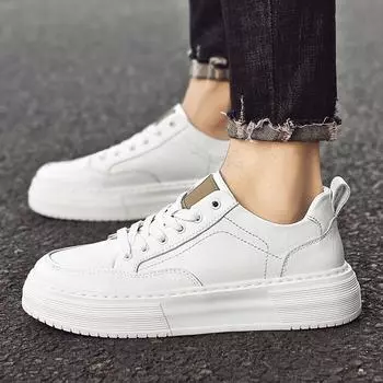 Обувь для сноуборда из натуральной кожи. Комфорт и качественный стиль. Прогулки на свежем воздухе и ежедневные упражнения. Красивые белые туфли для молодежи. 38 чёрный