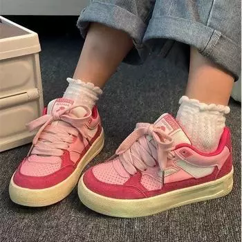 Обувь для сноуборда, женская, весна, новые модели, высокие, гонконгский стиль, белые туфли, универсальная повседневная обувь 35