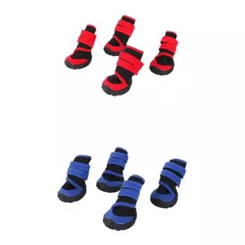 Обувь для собак Обувь из хлопка для домашних животных Зимние сапоги для снега S синий