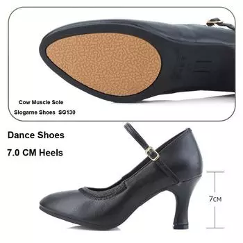 Обувь для современных танцев, женская обувь для танцев вальса, подошва из коровьей кожи, мягкая обувь на среднем каблуке, каблук 7 см, 5 см, 3,5 см, опциональная женская обувь для латинских танцев 35
