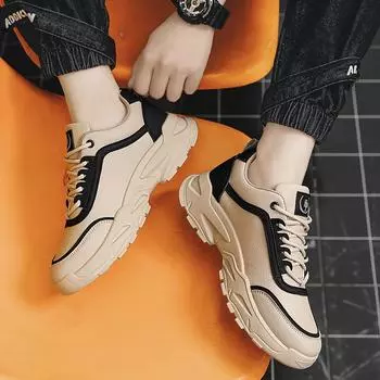 Обувь для страхования труда износостойкая обувь 2024 года новая весенняя спортивная и досуговая обувь для альпинизма кожаная мужская обувь универсальная платформа 39