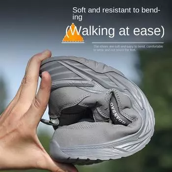 Обувь для страхования труда. Летние модели из хлопчатобумажной ткани. Воздухопроницаемость и отсутствие целостности стоп. Легкая, высокоэластичная защитная обувь с мягкой подошвой. 37