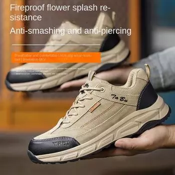 Обувь для страхования труда Мужская обувь с защитой от ударов, проколов и ожогов Изоляционная обувь для сварки и строительства 36