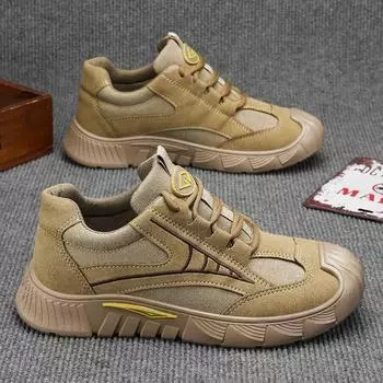 Обувь для страхования труда, мужская обувь, весенняя, новая, дышащая, для работы на стройплощадке, нескользящая, износостойкая, спортивная обувь, повседневная, для работы с инструментами, горная 39