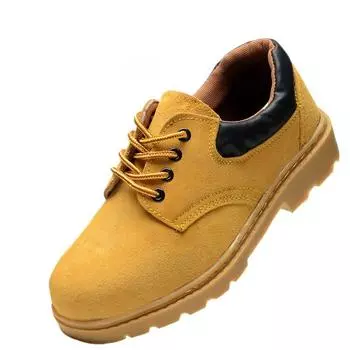 Обувь для страхования труда, мужская защитная обувь, зимняя кожаная стальная обувь Baotou, противоударная и устойчивая к проколам на строительной площадке 36