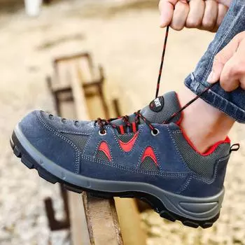 Обувь для страхования труда Мужская защитная обувь с защитой от проколов и ударов Удобная и износостойкая защитная обувь 36