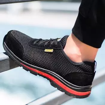 Обувь для страхования труда, противоударные, противоскользящие и дезодорирующие, стальные, дышащие, защитные рабочие туфли Baotou 36