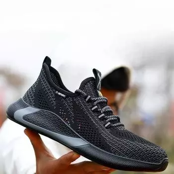 Обувь для страхования труда, с крупной сеткой, дышащая, легкая и удобная, со стальным мешком на голове, ударопрочная, устойчивая к проколам, износостойкая защитная обувь 37