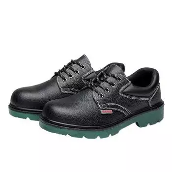Обувь для страхования труда, Защитная обувь с зеленой подошвой, Защитная обувь для рабочих, Противоударные ботинки 35