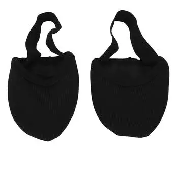 Обувь для танцев на полуподошве, дышащая, эластичная, нескользящая, балетная обувь на полуподошве для танцев и йоги S(for 2-4kg) чёрный