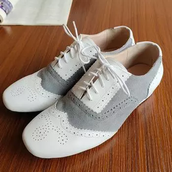 Обувь для танцев в помещении с мягкой подошвой для взрослых из коровьей кожи, мужская обувь для современных танцев, обувь для социальных латинских танцев, модные кроссовки из кожи для бальных танцев 44