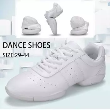 Обувь для танцев в тренажерном зале, женская обувь, нескользящая обувь для аэробики, обувь для девочек, спортивная обувь 29 белый