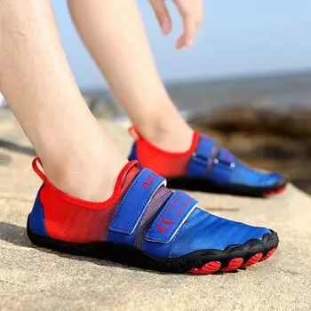 Обувь для треккинга на открытом воздухе, обувь для захода в море, обувь для дайвинга босиком, обувь для водных лыж, фитнеса, велоспорта, альпинизма, плавания, обувь с пятью пальцами 36 синий