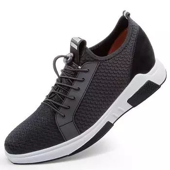 Обувь для увеличения роста, мужские кроссовки, обувь для спорта и отдыха, обувь для увеличения роста для высоких мужчин, стелька 6 см 37