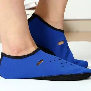 Обувь для воды Аква-носки Упражнения Бассейн Пляжные Танцы Плавание Дайвинг Носки-шорты XXL синий