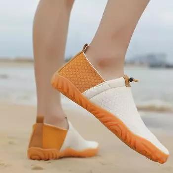 Обувь для воды для мужчин и женщин Пляжная обувь для плавания босиком в бассейне Противоскользящая Дышащая Быстросохнущая Легкая без шнуровки для спорта на открытом воздухе Рыбалка Дайвинг Серфинг 36