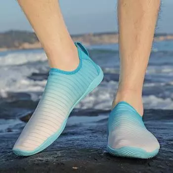 Обувь для воды Обувь для плавания Многофункциональная обувь для йоги Легкая быстросохнущая обувь цвета морской волны Удобные уличные забродные кроссовки 35 белый