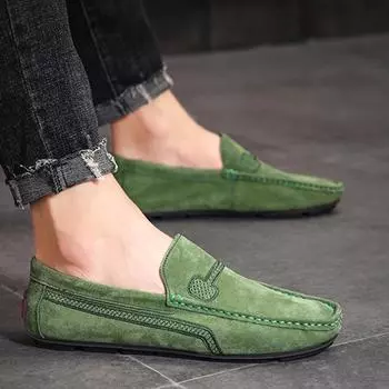 Обувь для вождения Деловая мужская обувь Дышащая обувь Нескользящая повседневная обувь 46 чёрный