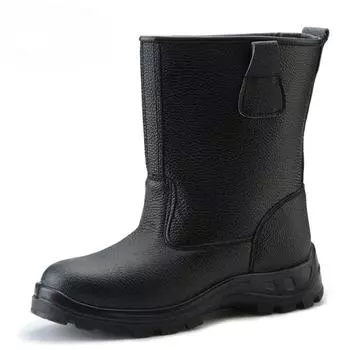 Обувь для защиты от проколов и ударов, водонепроницаемая, маслостойкая, кислото- и щелочестойкая, рабочая мужская обувь, высокие сапоги 41