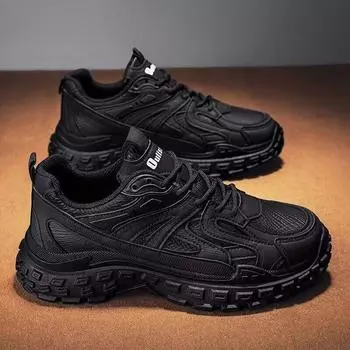 Обувь для защиты труда Мужская обувь Летняя дышащая сетчатая обувь Мужская универсальная нескользящая спортивная обувь для отдыха и бега Daddy Shoes 39