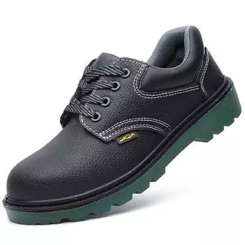 Обувь для защиты труда Мужская обувь с защитой от ударов и проколов, с сплошной подошвой, износостойкая стальная пластина, противоударная обувь 36