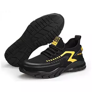 Обувь для защиты труда – противоударная, противопрокольная, легкая, удобная, износостойкая, защитная защитная обувь для работ на стройплощадке. 36 чёрный