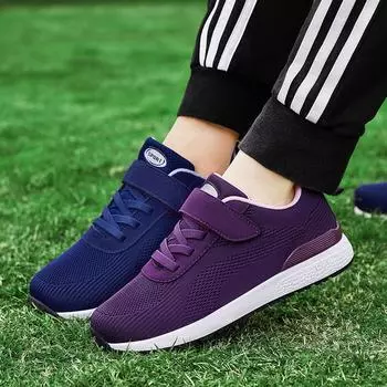 Обувь для женщин 2024 года, весна-лето, новые спортивные туфли, большие размеры 35-46, повседневные походные туфли, нескользящие, дышащие, сетчатые, вулканизированные туфли 35 чёрный