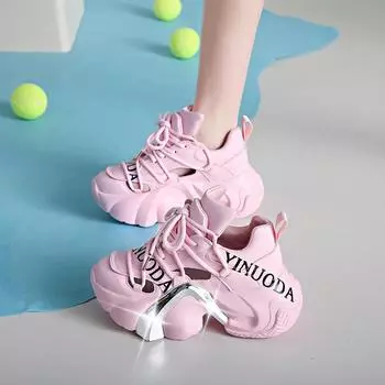 Обувь для женщин 2024 года, высококачественные летние женские туфли на шнуровке, женские вулканизированные туфли, однотонные круглые дышащие кроссовки 34 чёрный