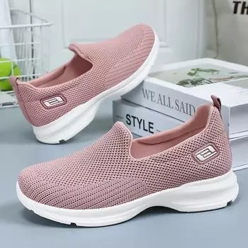 Обувь для женщин Дышащие кроссовки для ходьбы для женщин Дышащие парусиновые балетки с низким верхом Спортивные теннисные туфли 36 чёрный