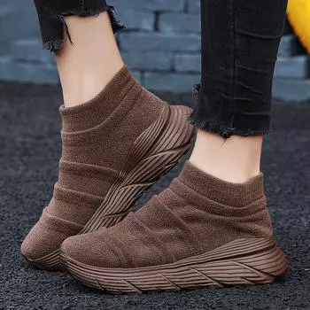 Обувь для женщин и мужчин, брендовые удобные носки, легкие ботильоны, повседневные кроссовки для пар, нескользящие, на толстой подошве, теннисная обувь класса люкс 35