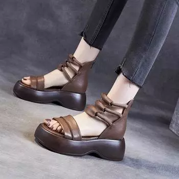 Обувь для женщин, модные летние женские босоножки, однотонные, на среднем каблуке, водонепроницаемые, с открытым носком, на танкетке, с молнией, повседневные женские босоножки 34 белый