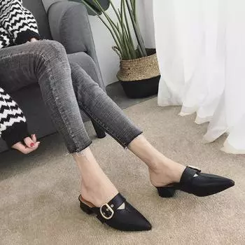 Обувь для женщин модные сандалии высокие женские тапочки с острым носком шлепанцы дешевая ликвидация уникальная новая коллекция водонепроницаемый VIP 35