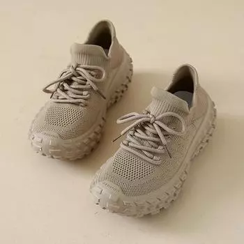 Обувь для женщин, новинка 2024 года, повседневные модные кроссовки, летающие тканые дышащие женские туфли, трендовые женские кроссовки на мягкой подошве 35 чёрный
