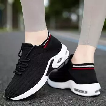 Обувь для женщин, обувь на воздушной подушке, модная женская обувь, спортивная обувь с мягкой подошвой и дышащими материалами для женщин 43