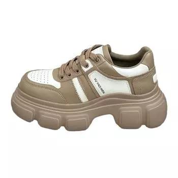 Обувь для женщин Повседневная удобная обувь для ходьбы Шнуровка Толстая подошва Нескользящая обувь Осенние женские вулканизированные кроссовки 35