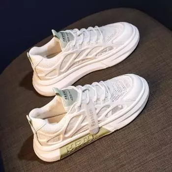 Обувь для женщин спортивная женская обувь сетчатые дышащие кроссовки на шнуровке удобные и элегантные 2024 новинка в моде 39 H 35