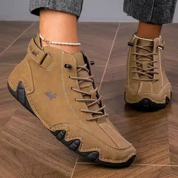 Обувь для женщин Зимние высокие сапоги Коричневые ботильоны Женская обувь Повседневная кожаная женская обувь резиновые сапоги кроссовки 36 зелёный