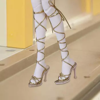 Обувь для женских фигурок в масштабе 1/4 красный