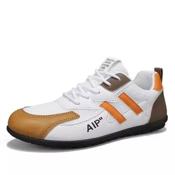 Обувь Doudou, повседневная обувь для вождения, кроссовки Forrest Gump на шнуровке, универсальные кроссовки, модная мужская обувь 39 белый