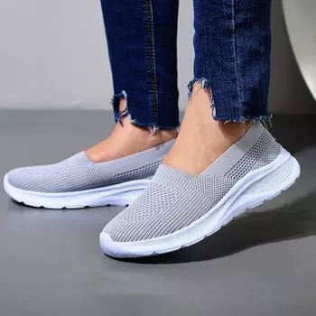 Обувь Eva для женщин, кроссовки, сверхлегкие дышащие сетчатые верхние мягкие подошвы, летняя женская спортивная обувь, женские кроссовки, размеры 36-43 36 серый