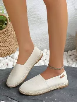 Обувь Fisherman женская 2024 года осень-зима круглая носовая часть плоская подошва покрытие для стопы ленивый мелкий нос ленивый одна педаль большой размер женская обувь 36 чёрный