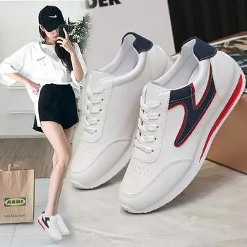 Обувь Форрест Гамп — это спортивная и повседневная белая обувь, легкая, модная и универсальная. 35 серый/белый