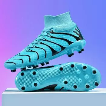 Обувь Футбольные бутсы Высокие шипы Искусственная трава Тренировочные кроссовки Мужские Женские Взрослые Игровые кроссовки 36