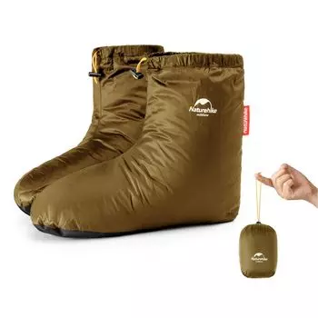 Обувь Goose Cold для улицы внутри помещения, избегает помещения, ультралегкая сумка для хранения, в комплекте [Naturehike] Чехол, пух, защита, тепло, использование, палатка,