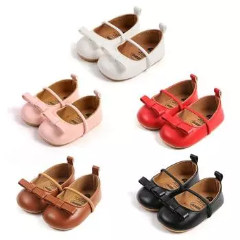 Обувь из искусственной кожи для младенцев, летняя обувь принцессы, дышащая прогулочная обувь без пропуска на плоской подошве 11