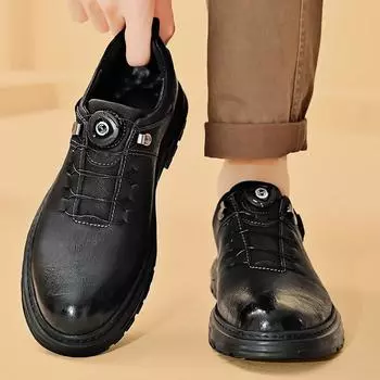 Обувь из натуральной кожи. Мужская обувь. Модная мужская повседневная обувь из коровьей кожи на плоской подошве. Модные мужские туфли на плоской подошве. 38 хаки