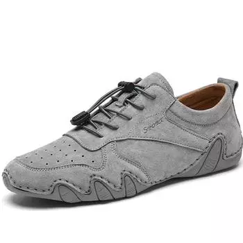 Обувь из натуральной кожи. Мужская повседневная обувь. Удобная обувь для вождения. Мокасины. Мужские лоферы. 38 песочный