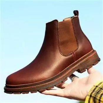 Обувь из натуральной кожи. Мужская повседневная обувь. Модная брендовая мужская обувь на плоской подошве из коровьей кожи. Черно-белые туфли. 38 коричневый