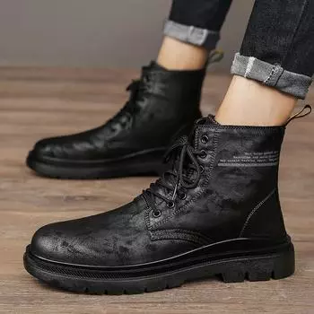 Обувь из натуральной кожи. Мужская повседневная обувь. Модная брендовая мужская обувь на плоской подошве из коровьей кожи. Черно-белые туфли. 38 чёрный